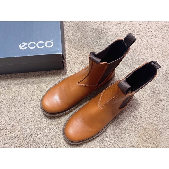 ecco womens Staker W Boots color COGNAC NIB EU39 us8-8.5 - Picture 6 of 7